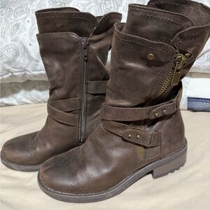 Carlos by Carlos Santana Rich Brown Combat Boots